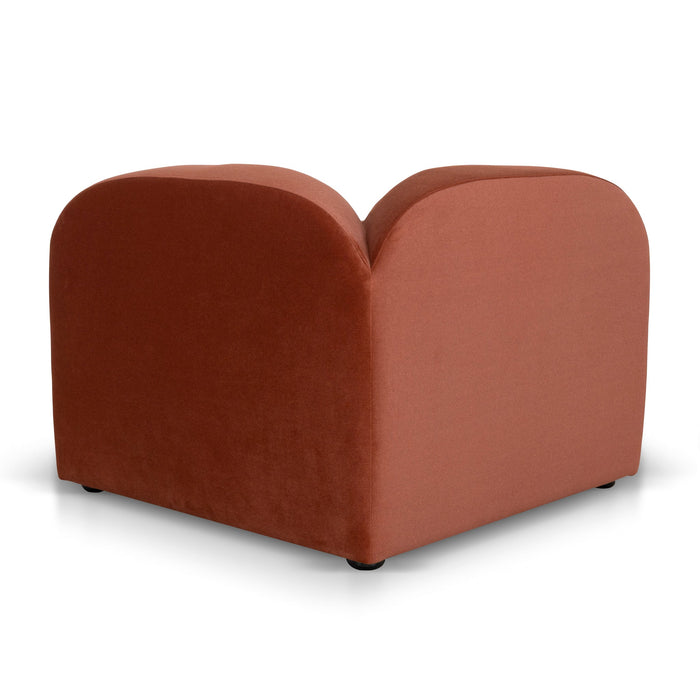 Soma Corner Option for 4 Seater Sofa - Burnt Maroon