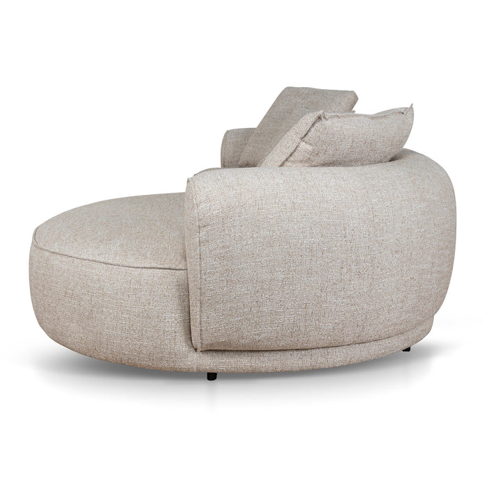 Carina Right Chaise Sofa - Pale Beige