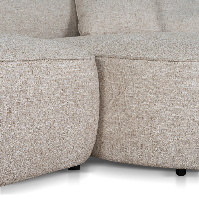 Carina Right Chaise Sofa - Pale Beige