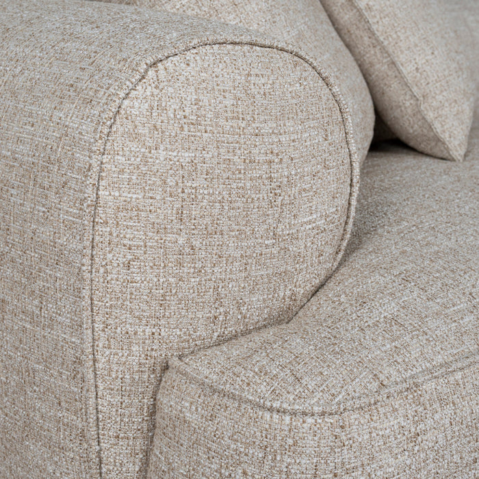Carina Right Chaise Sofa - Pale Beige