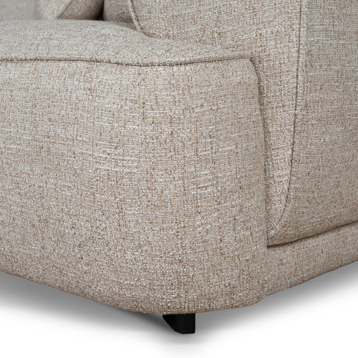 Carina Left Chaise Sofa - Pale Beige
