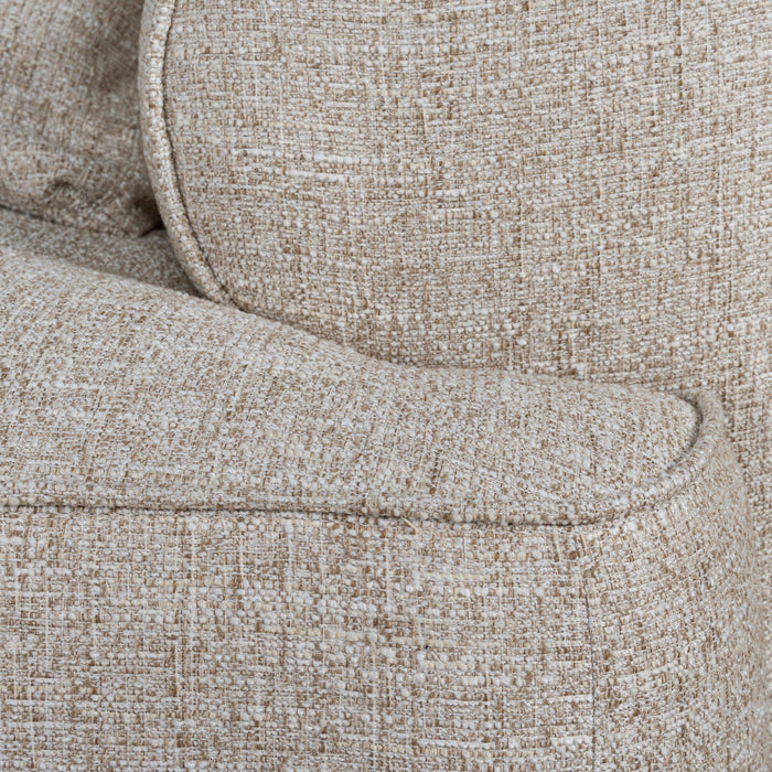 Carina Left Chaise Sofa - Pale Beige