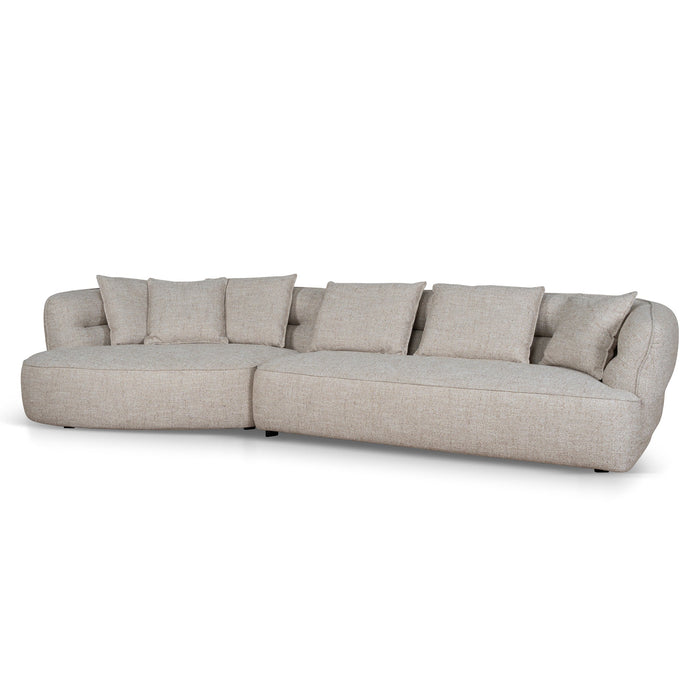 Rowe Left Chaise Sofa - Pale Beige