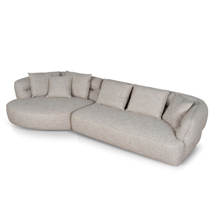 Rowe Left Chaise Sofa - Pale Beige
