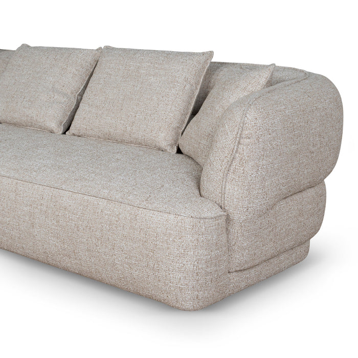 Rowe Left Chaise Sofa - Pale Beige