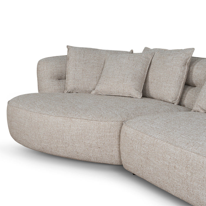 Rowe Left Chaise Sofa - Pale Beige