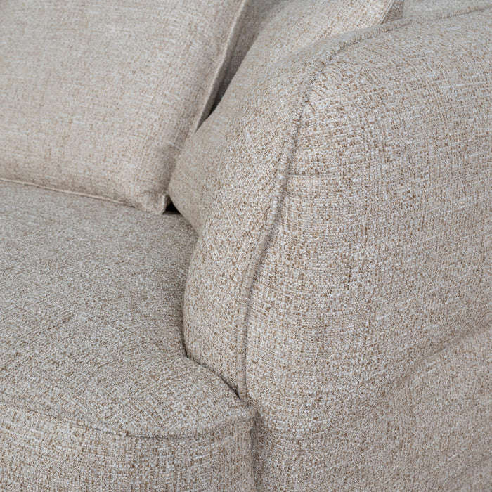 Rowe Left Chaise Sofa - Pale Beige