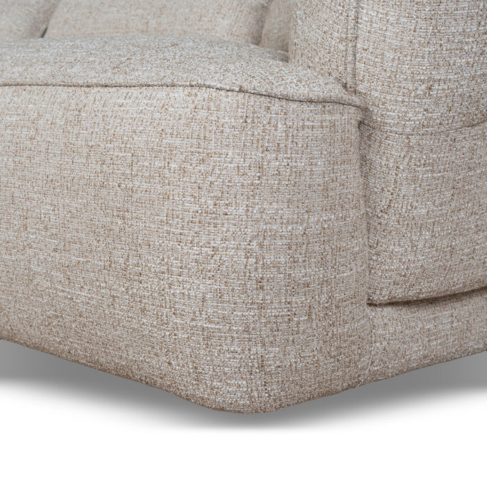 Rowe Left Chaise Sofa - Pale Beige