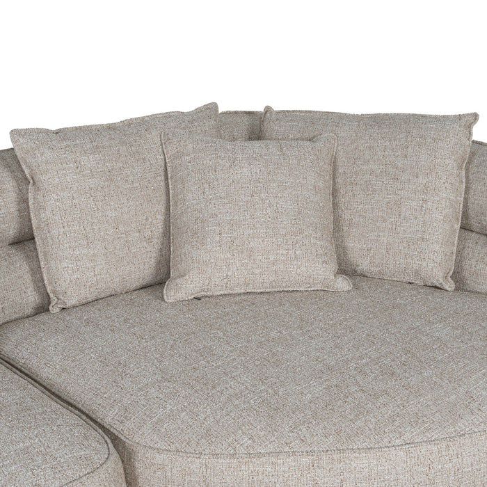 Rowe Right Chaise Sofa - Pale Beige