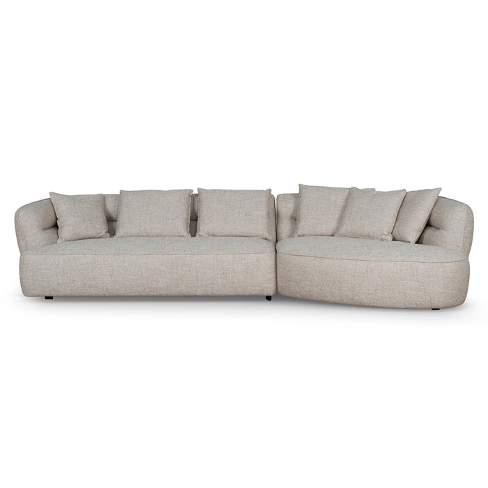 Rowe Right Chaise Sofa - Pale Beige