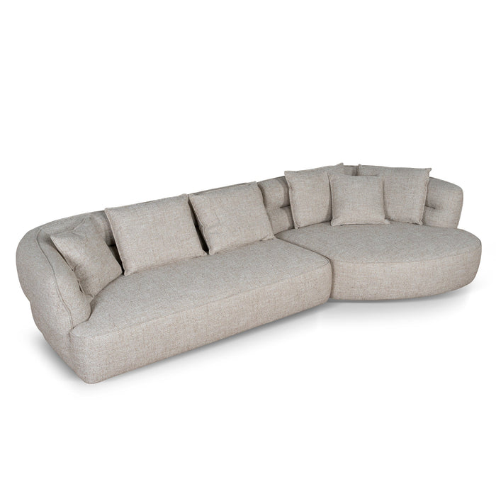 Rowe Right Chaise Sofa - Pale Beige