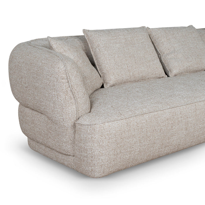 Rowe Right Chaise Sofa - Pale Beige