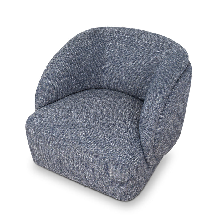 Jensen Swivel Armchair - Prussian Blue