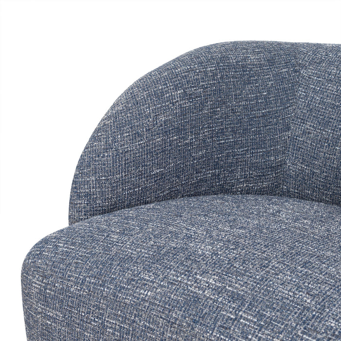 Jensen Swivel Armchair - Prussian Blue