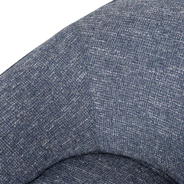 Velora Swivel Armchair - Prussian Blue