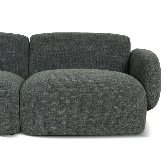 Gosling Left Chaise Modular Sofa - Moss Green