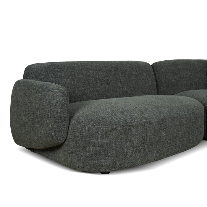 Gosling Left Chaise Modular Sofa - Moss Green