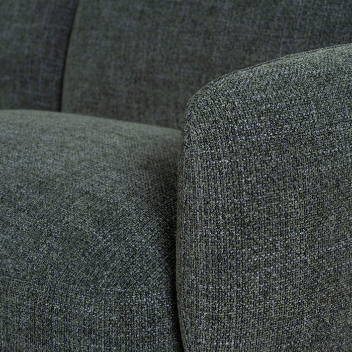 Gosling Left Chaise Modular Sofa - Moss Green
