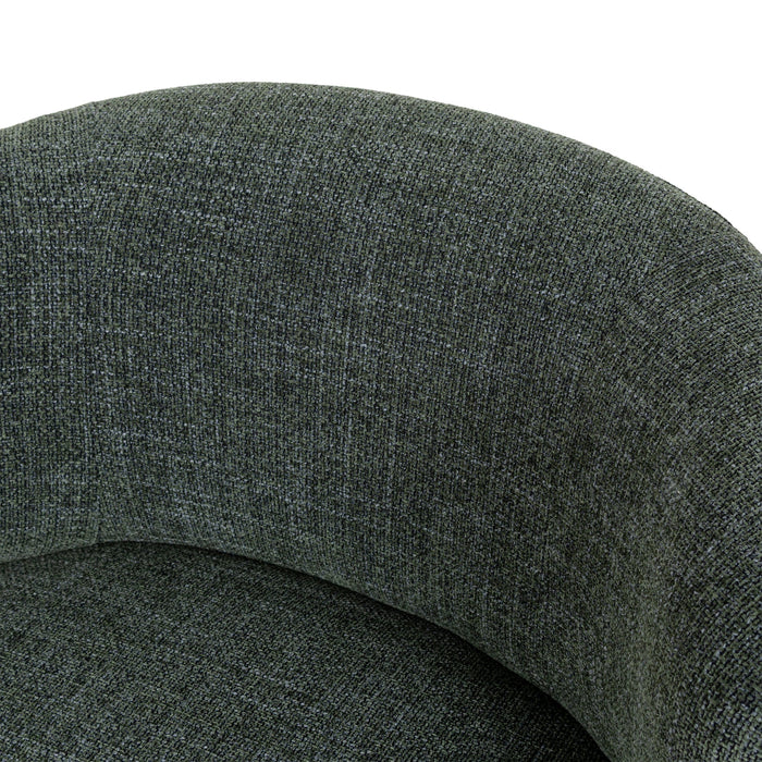 Zenith Swivel Armchair - Moss Green