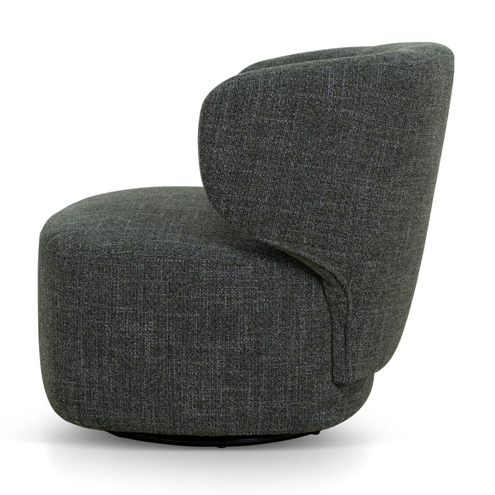 Zenith Swivel Armchair - Moss Green
