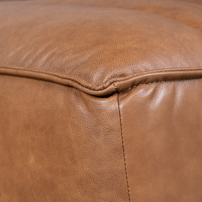 Monaco Modular Leather Corner Sofa - Amber Brown