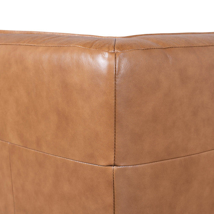 Monaco Modular Leather Corner Sofa - Amber Brown