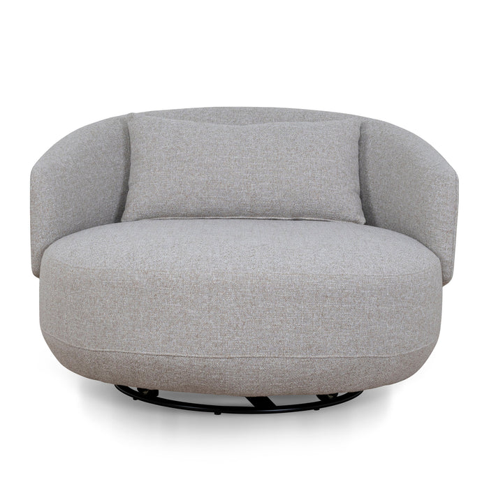 Janis Swivel Armchair - Warm Taupe