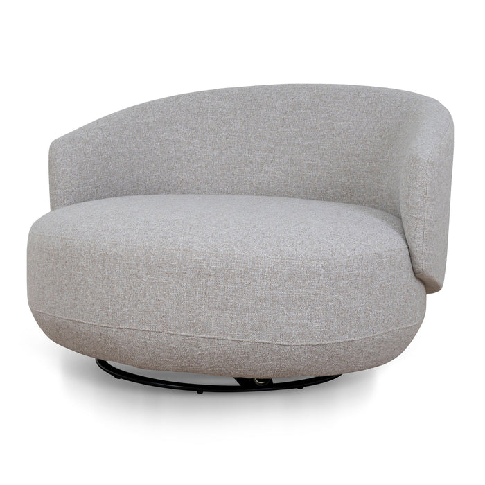 Janis Swivel Armchair - Warm Taupe