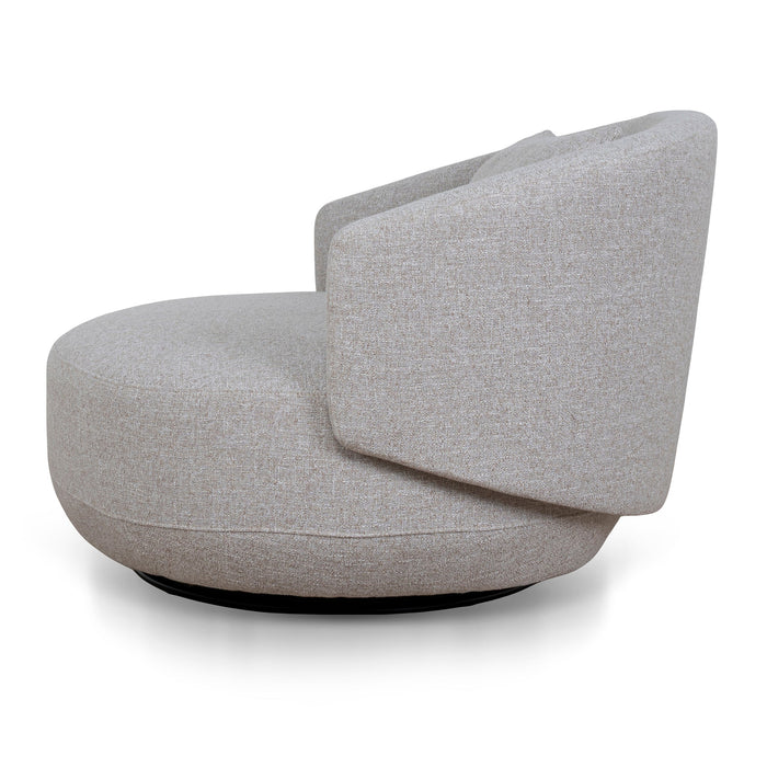 Janis Swivel Armchair - Warm Taupe