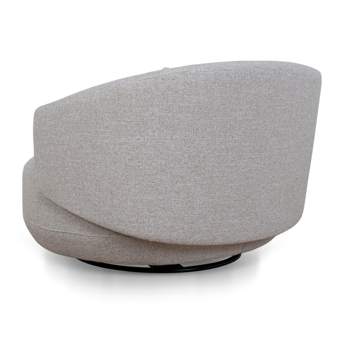 Janis Swivel Armchair - Warm Taupe