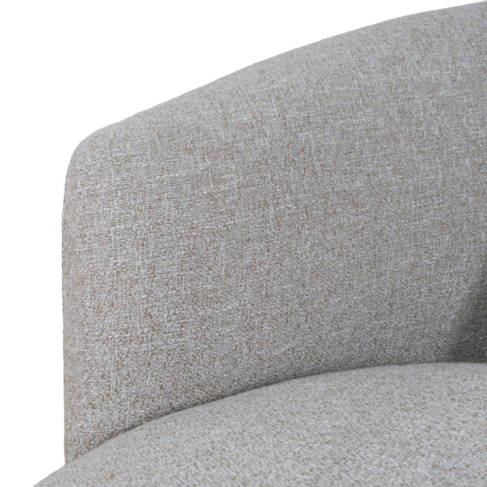 Janis Swivel Armchair - Warm Taupe