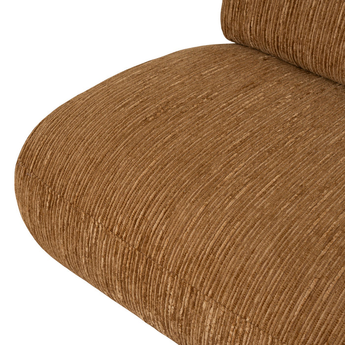 Opulence Swivel Lounge Chair - Honey Gold