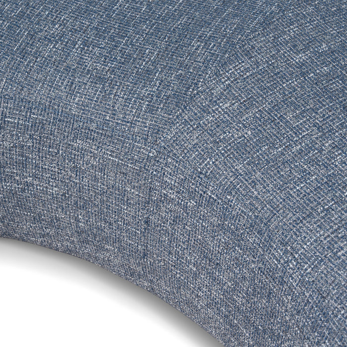 Aldona 1.8m Long Ottoman - Prussian Blue