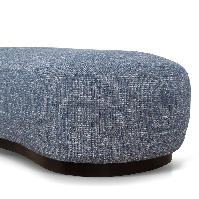 Aldona 1.8m Long Ottoman - Prussian Blue