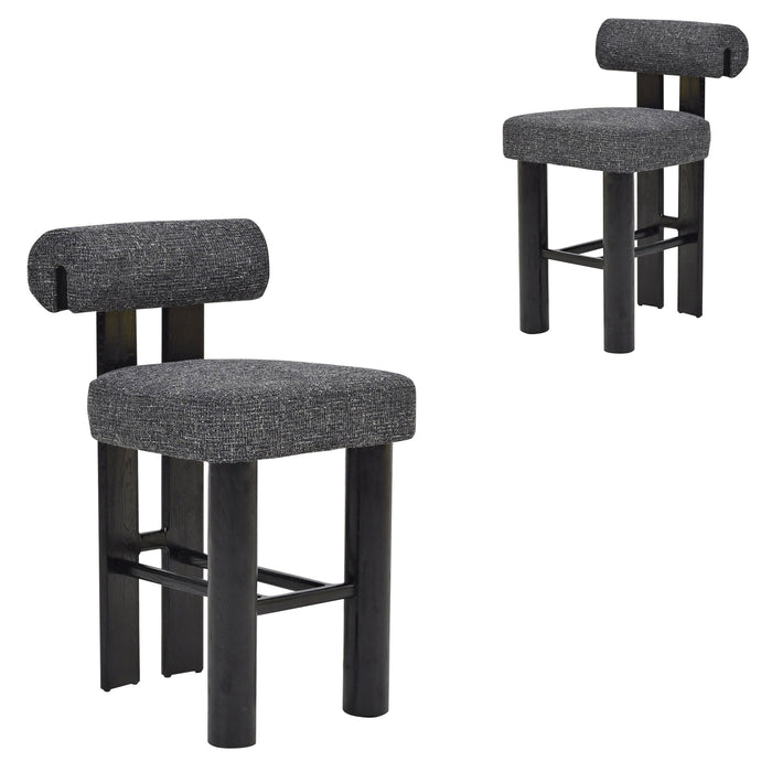 Black Barstool - Field Charcoal (Set of 2)