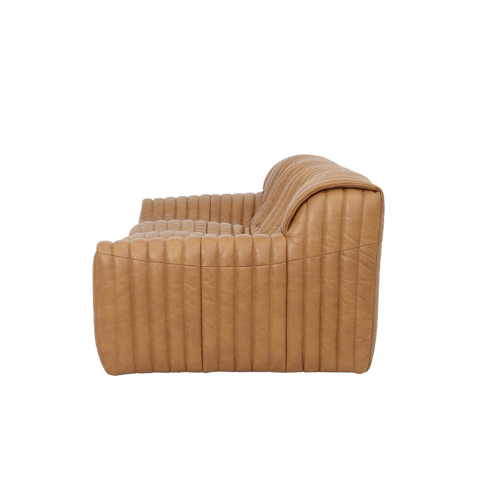 Duvina 3 Seater Sofa - Amber Tan Leather