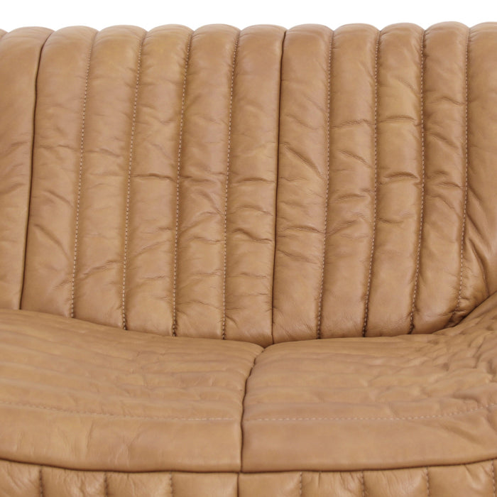 Duvina Armchair - Amber Tan Leather