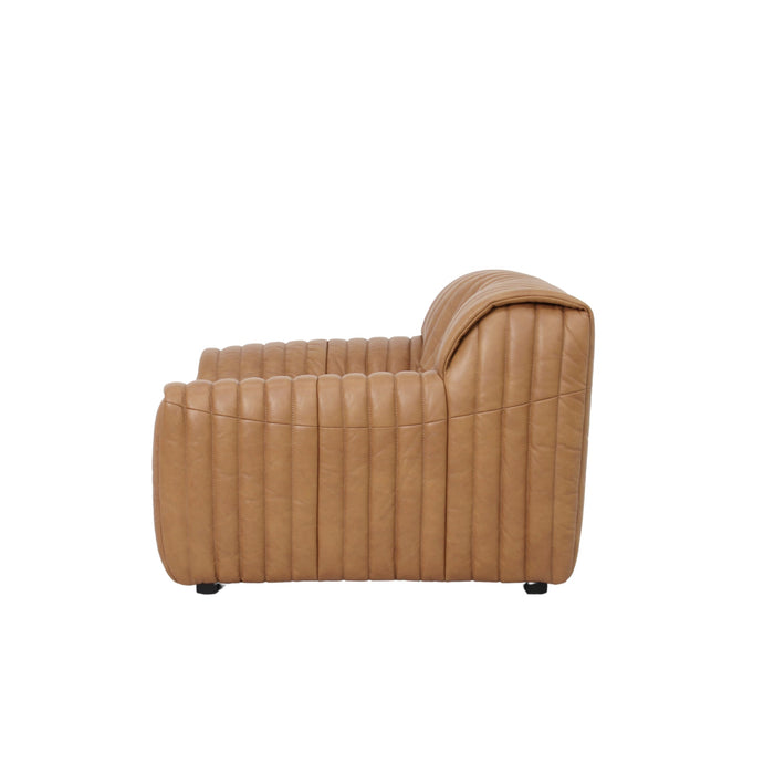 Duvina Armchair - Amber Tan Leather
