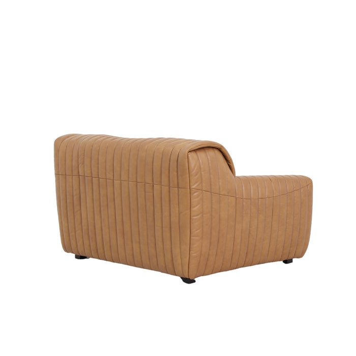 Duvina Armchair - Amber Tan Leather