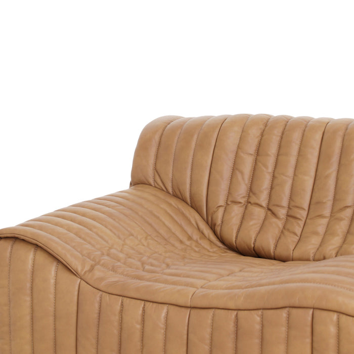 Duvina Armchair - Amber Tan Leather