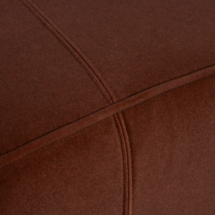 Jake 4 Seater Fabric Sofa - Burnt Brown