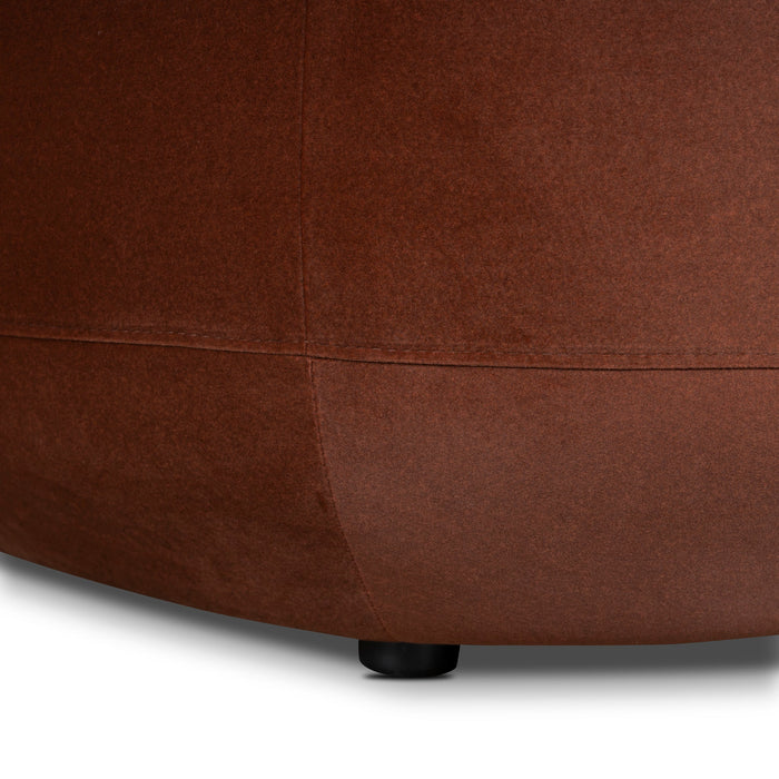 Roly Modular Left Chaise Sofa - Burnt Brown