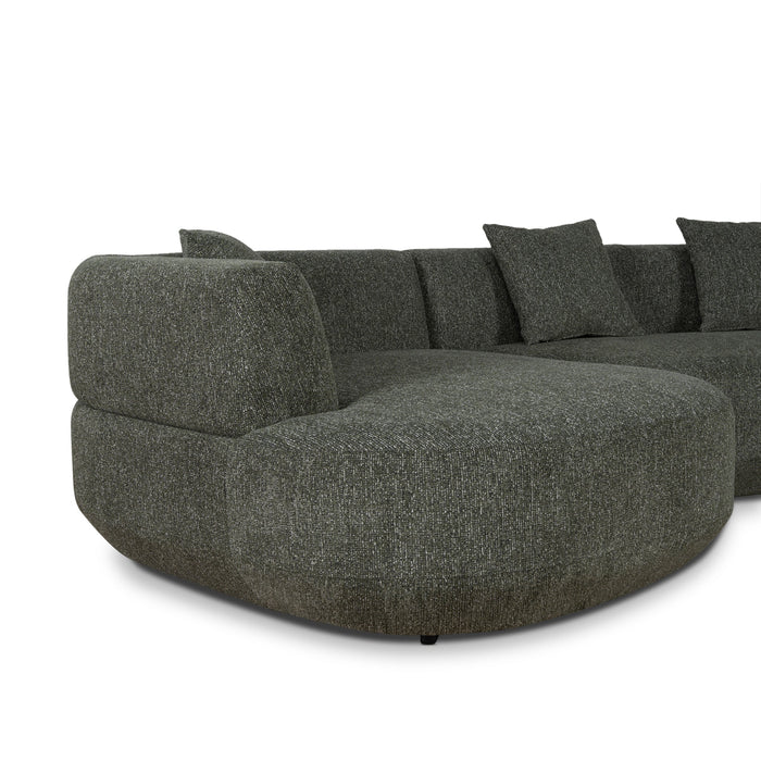 Roly Modular Left Chaise Sofa - Canopy Green