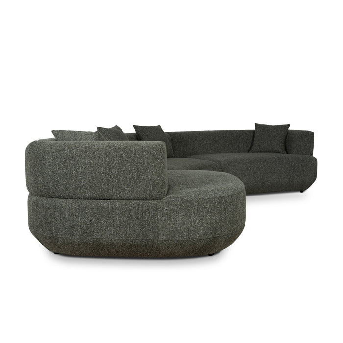 Roly Modular Left Chaise Sofa - Canopy Green