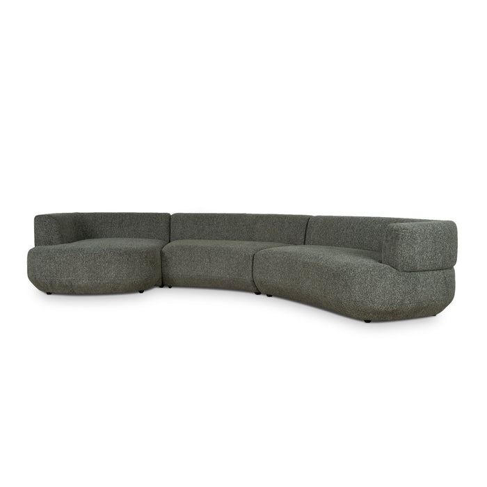Roly Modular Left Chaise Sofa - Canopy Green