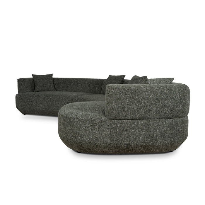 Roly Modular Right Chaise Sofa - Canopy Green
