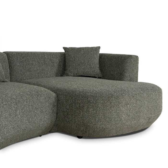 Roly Modular Right Chaise Sofa - Canopy Green