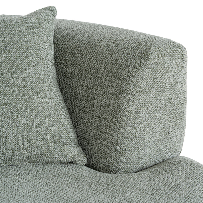 Roly Modular Left Chaise Sofa - Coral Light Green