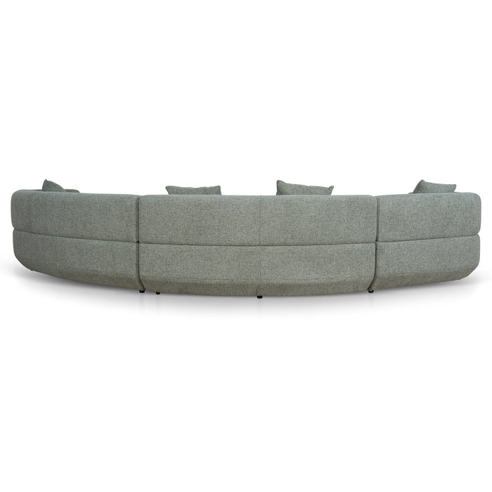 Roly Modular Left Chaise Sofa - Coral Light Green