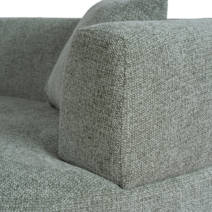 Roly Modular Left Chaise Sofa - Coral Light Green